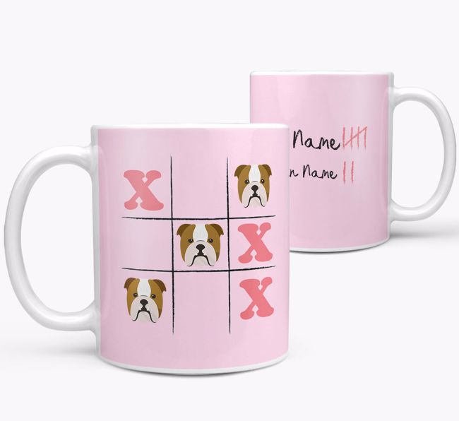 Noughts and Crosses: Personalized {breedFullName} Mug